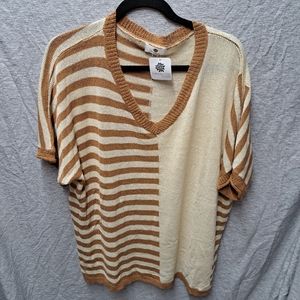 Nwt Womens everyday chic women's knit short sleeve shirt